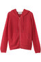 OPTICAL（オプティカル）/ペーパーヤーンフーディージップニット ベイジ，/BEIGE， Poppy Red