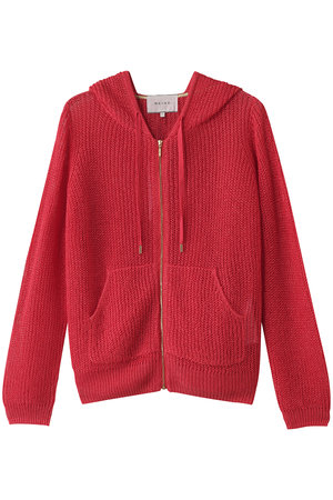 ELLE♡ブルゾン【M】フーディ♡パーカー♡ウール♡フルジップ♡ウールコート コートの通販｜ELLE SHOP (エル・ショップ)/WOMEN(レディース)