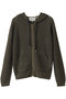 OPTICAL（オプティカル）/ペーパーヤーンフーディージップニット ベイジ，/BEIGE， Khaki