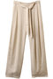 PAWPAW（ポポー）/ウエストリボンタックワイドパンツ ベイジ，/BEIGE， Meringue
