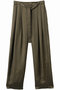 PAWPAW（ポポー）/ウエストリボンタックワイドパンツ ベイジ，/BEIGE， Khaki