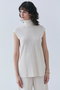 MELLE（メル）/ジャージーハイネックカットソー ベイジ，/BEIGE，