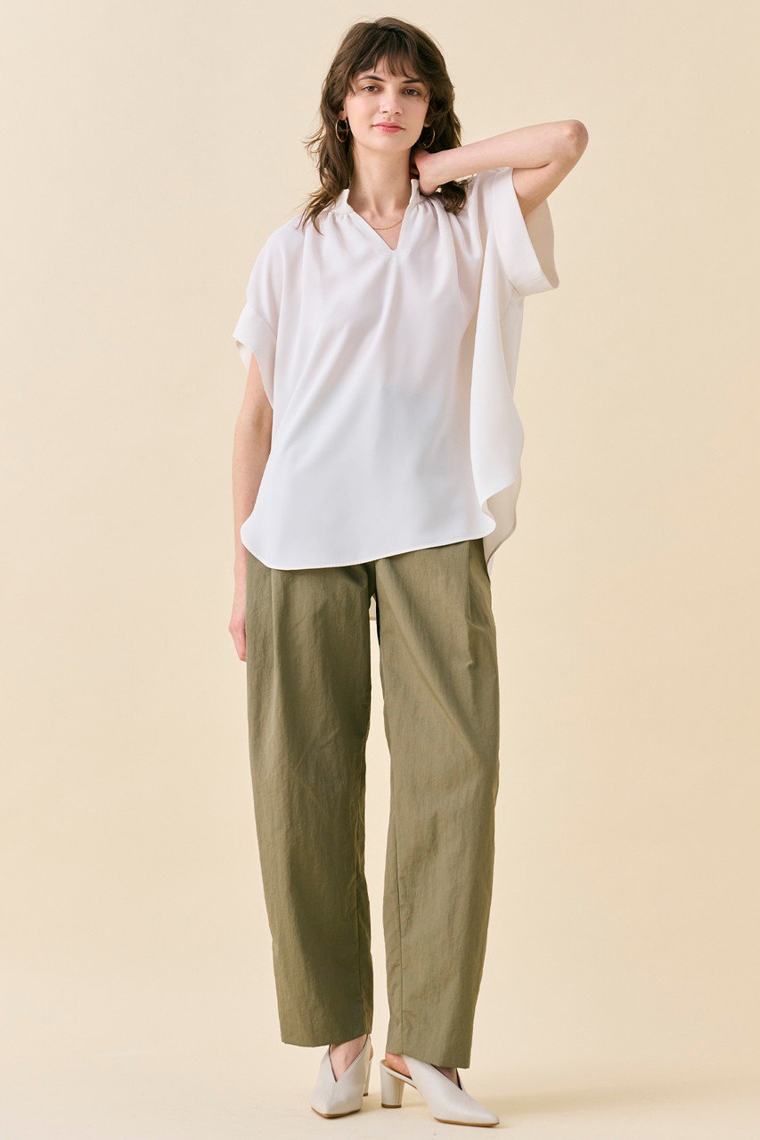 WEB限定・洗える】CELOSIA / スキッパーブラウス / BEIGE