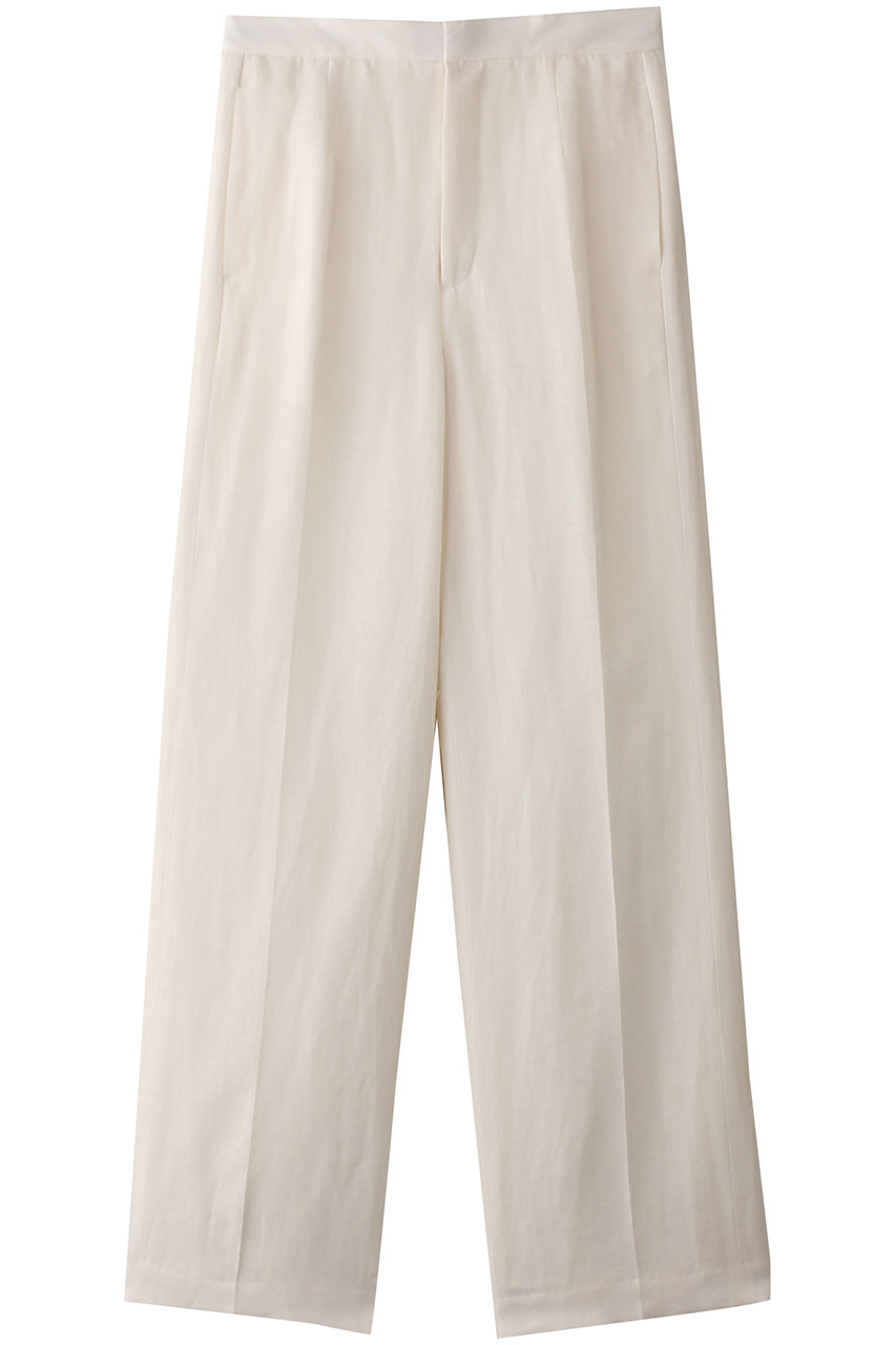 ベイジ，/BEIGE，のBERNARD（ベルナール）/リネンストレートフルレングスパンツ(Meringue/PRCWGM0401)