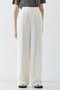 BERNARD（ベルナール）/リネンストレートフルレングスパンツ ベイジ，/BEIGE，