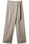 CAROLE（キャロル）/リネンライクラップワイドパンツ ベイジ，/BEIGE， Sand