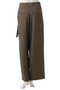 CAROLE（キャロル）/リネンライクラップワイドパンツ ベイジ，/BEIGE，