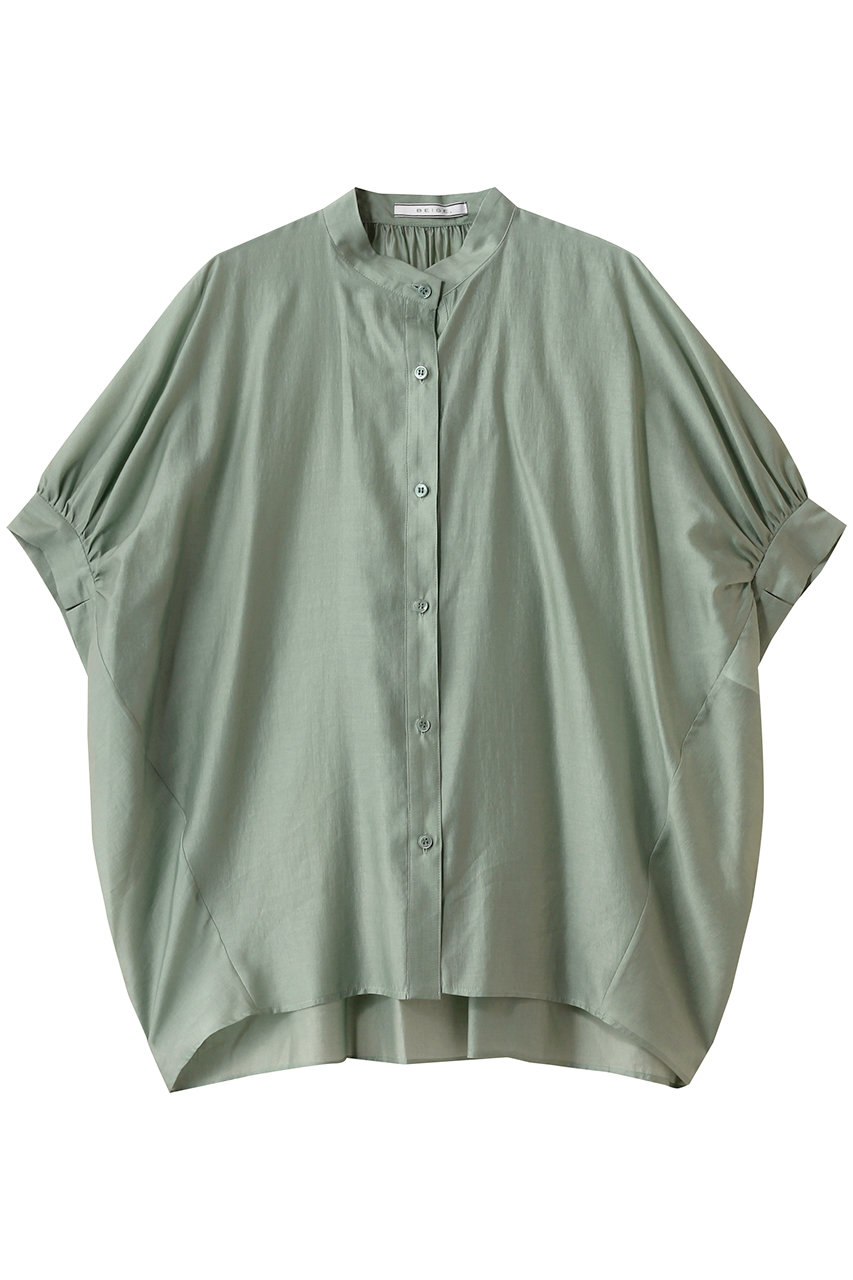 ベイジ，/BEIGE，のAMARYLLIS（アマリリス）/シアーパフオーバーサイズブラウス(Green/BLCWGM0503)