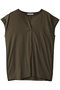 MELISSA（メリッサ）/バックシフォンスキッパー半袖トップス ベイジ，/BEIGE， Khaki