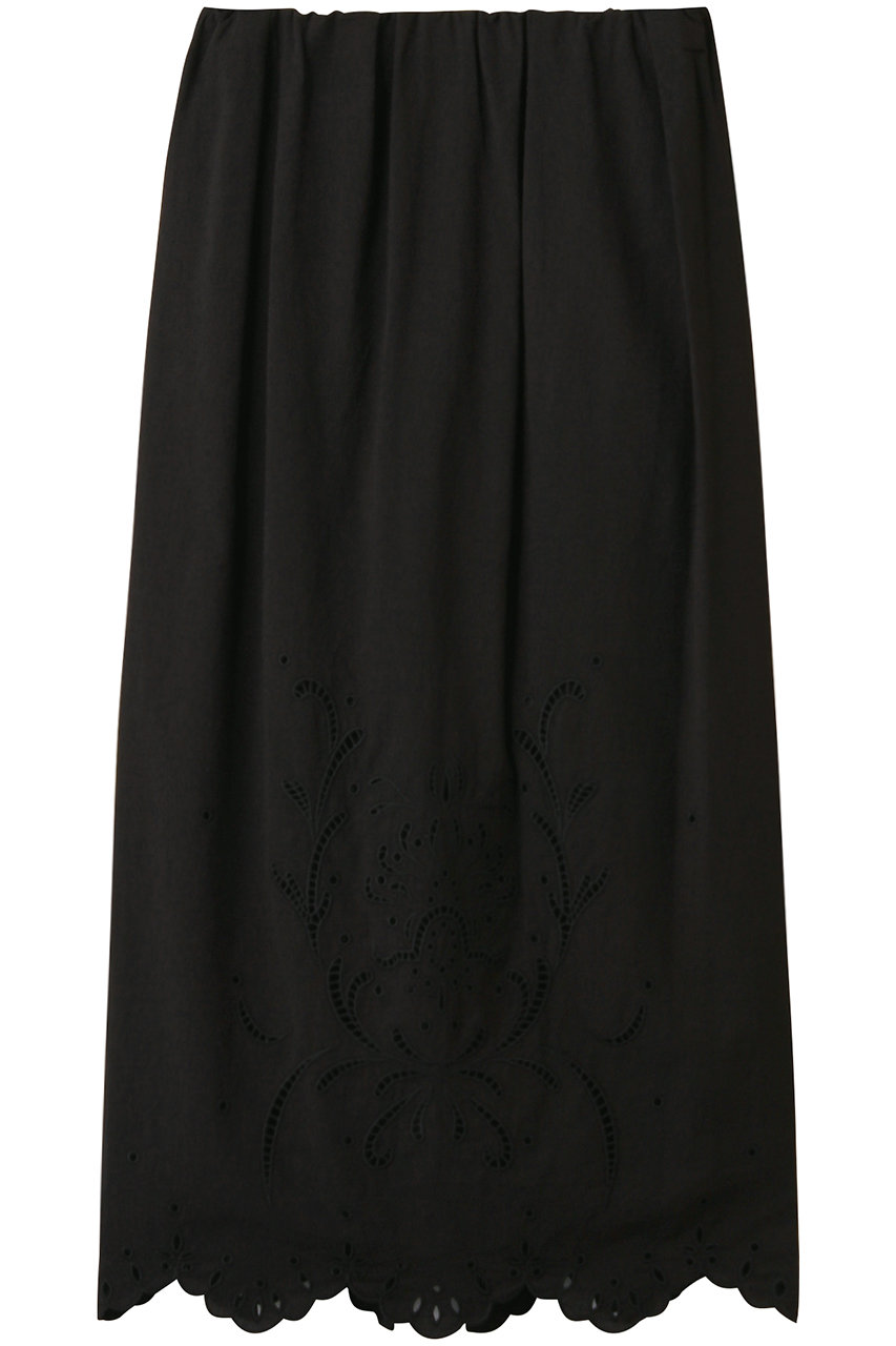 BEIGE, GALLERIA / コットンエンブロイダリーIラインスカート/ (Black, 4) ベイジ, ELLE SHOP BEIGE, GALLERIA / コットンエンブロイダリーIラインスカート/ (Black, 4) ベイジ, ELLE SHOP