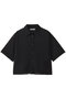 MILANO / リネン混シアーポロカラーニット/ ベイジ，/BEIGE， Black