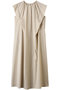 BATEAU（バトー）/フレンチスリーブAラインタックワンピース ベイジ，/BEIGE， Beige