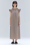 BATEAU（バトー）/フレンチスリーブAラインタックワンピース ベイジ，/BEIGE，