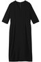 CINDY（シンディ）/Vネックハーフスリーブワンピース ベイジ，/BEIGE， Black x Black