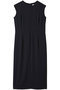 CINDY（シンディ）/クルーネックノースリーブワンピース ベイジ，/BEIGE， Navy x Black