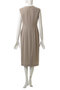CINDY（シンディ）/クルーネックノースリーブワンピース ベイジ，/BEIGE，