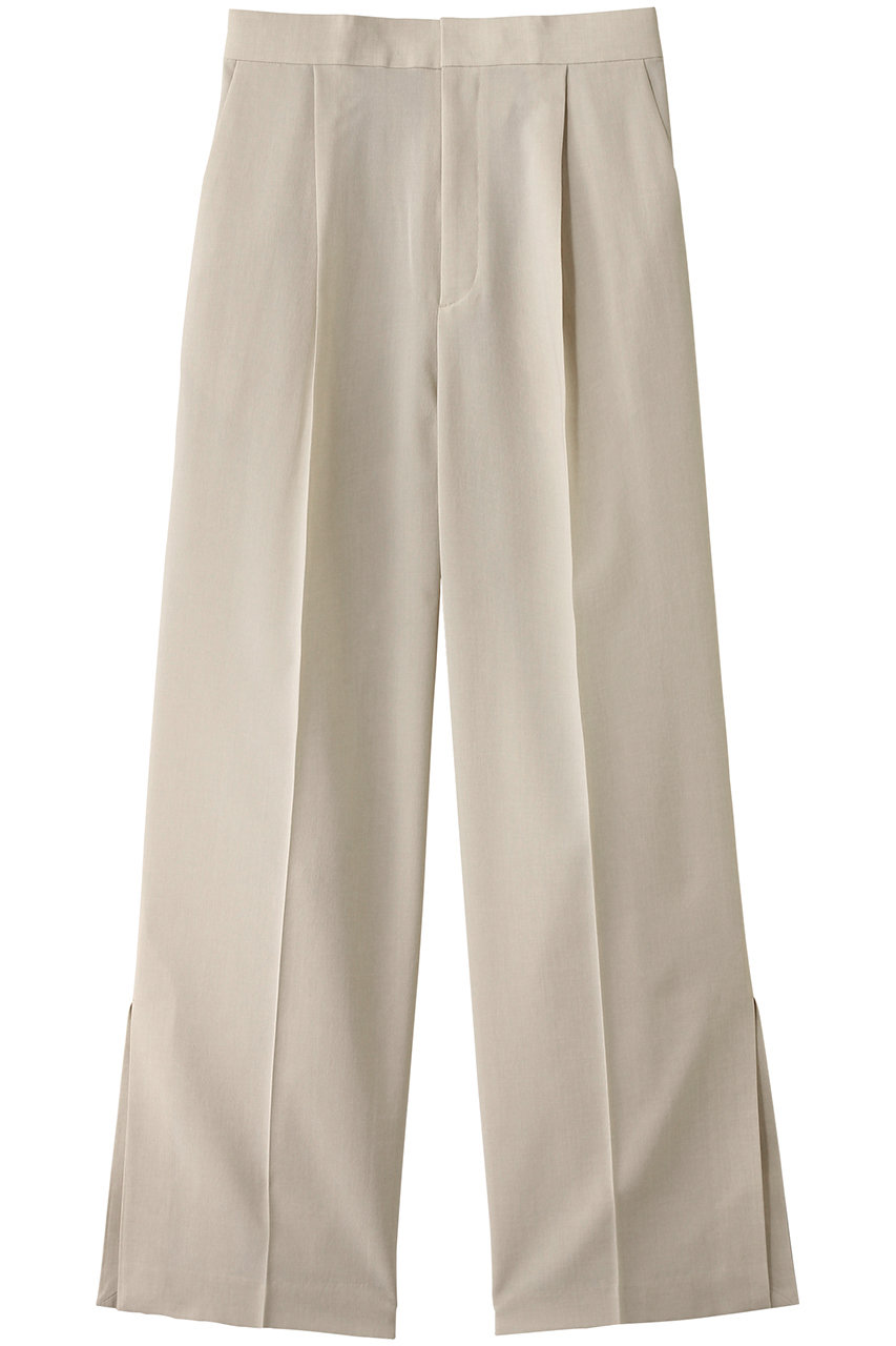 BEIGE, BATEAU(バトー)/イージーウエストサイドスリットタックパンツ (Beige, 4) ベイジ, ELLE SHOP BEIGE, BATEAU(バトー)/イージーウエストサイドスリットタックパンツ (Beige, 4) ベイジ, ELLE SHOP