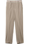 CINDY（シンディ）/クロップドパンツ ベイジ，/BEIGE， Taupe × White