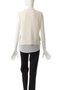 VALOIS（ヴァロア）/バックシフォンレイヤードニット ベイジ，/BEIGE，