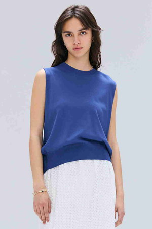 ベイジ，/BEIGE，のVALOIS（ヴァロア）/バックシフォンレイヤードニット(110300/110301)