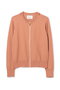 【予約販売】NADIA / レザーラインジップカーディガン ベイジ，/BEIGE， Sunset