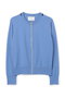 【予約販売】NADIA / レザーラインジップカーディガン ベイジ，/BEIGE， Sky