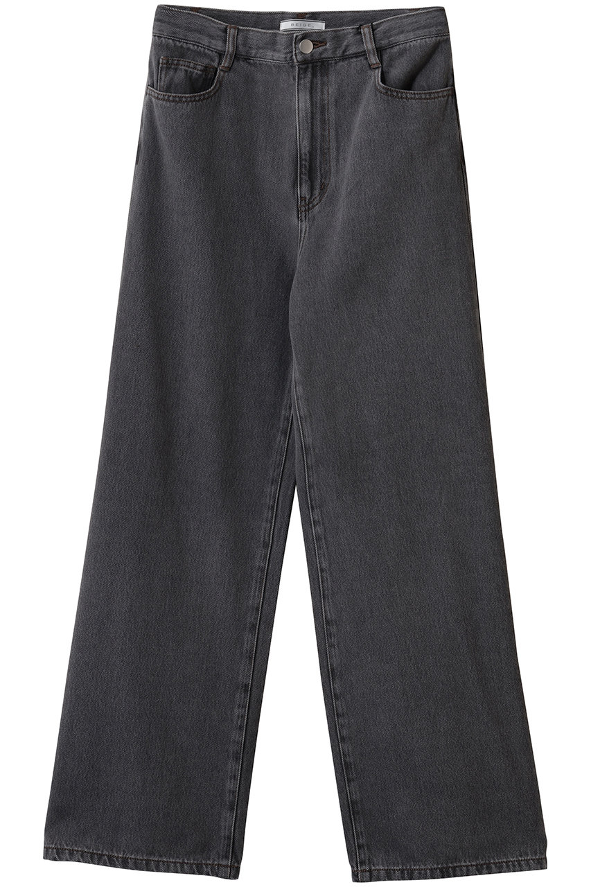 NAVIGLIO(ナヴィリオ)/フルレングスデニムバギーパンツ
