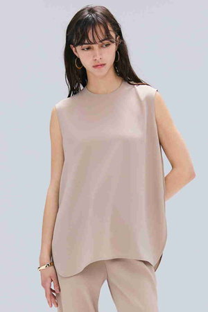 ベイジ，/BEIGE，のFLEUR（フルール）/バックシアーノーカラーブラウス(110400/110401)
