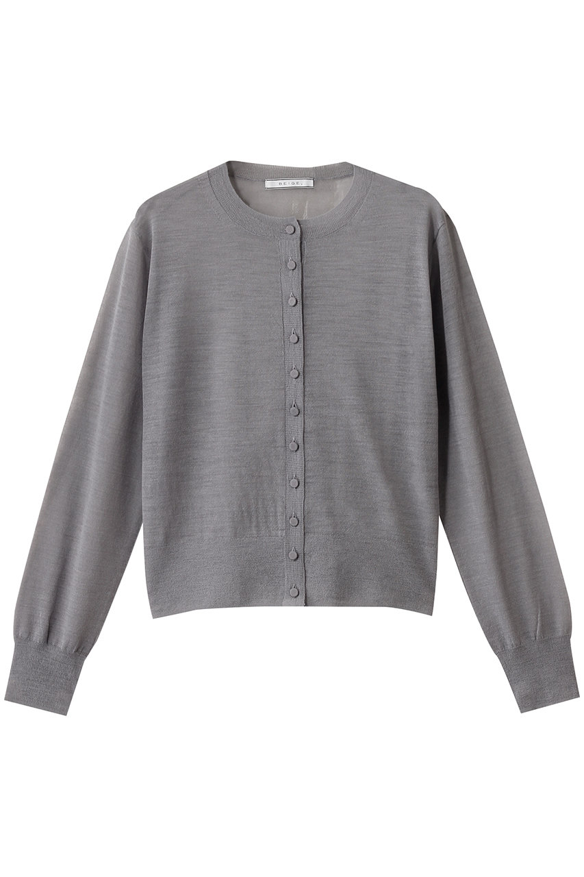 BEIGE, CADDO(キャドー)/シアーウールカーディガン (Md.Gray, 4) ベイジ, ELLE SHOP BEIGE, CADDO(キャドー)/シアーウールカーディガン (Md.Gray, 4) ベイジ, ELLE SHOP