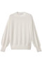 CADDO（キャドー）/シアーウールクルーネックトップス ベイジ，/BEIGE， Ecru
