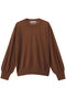 CADDO（キャドー）/シアーウールクルーネックトップス ベイジ，/BEIGE， Brown