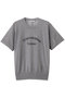 CADDO（キャドー）/シアーウールメッセージロゴＴニット ベイジ，/BEIGE， Md.Gray
