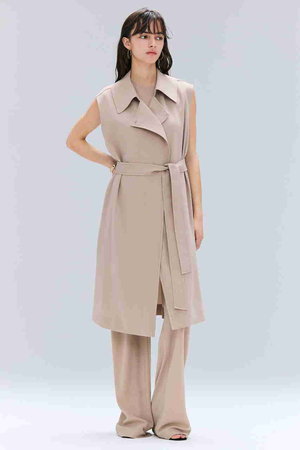 BEIGE, ベイジ ロングジレ ベスト ブラック サイズ2 BEIGE，｜ベイジ，のベスト・ジレ（ジャケット）通販｜ELLE SHOP