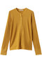 FORD（フォード）/ウール配色メローヘンリーネックカットソー ベイジ，/BEIGE， Mustard