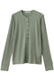 FORD（フォード）/ウール配色メローヘンリーネックカットソー ベイジ，/BEIGE， Sage