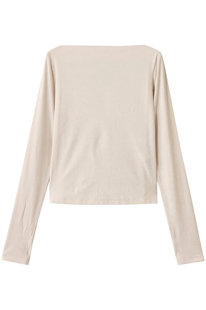 BEIGE, BUTLER(バトラー)/ストレッチベロアボートネックカットソー (Ecru, 4) ベイジ, ELLE SHOP BEIGE, BUTLER(バトラー)/ストレッチベロアボートネックカットソー (Ecru, 4) ベイジ, ELLE SHOP