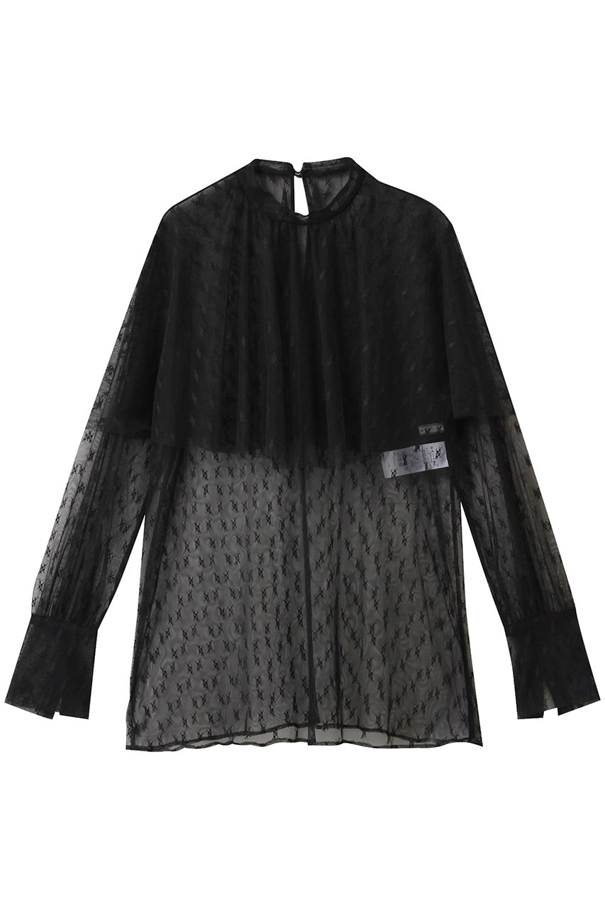 BEIGE, CLOVIS(クロービズ)/ケープデザイン総レースブラウス (Black, 4) ベイジ, ELLE SHOP BEIGE, CLOVIS(クロービズ)/ケープデザイン総レースブラウス (Black, 4) ベイジ, ELLE SHOP