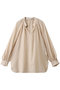MOYE（モイエ）/シアーウールパフスリーブブラウス ベイジ，/BEIGE， Ecru