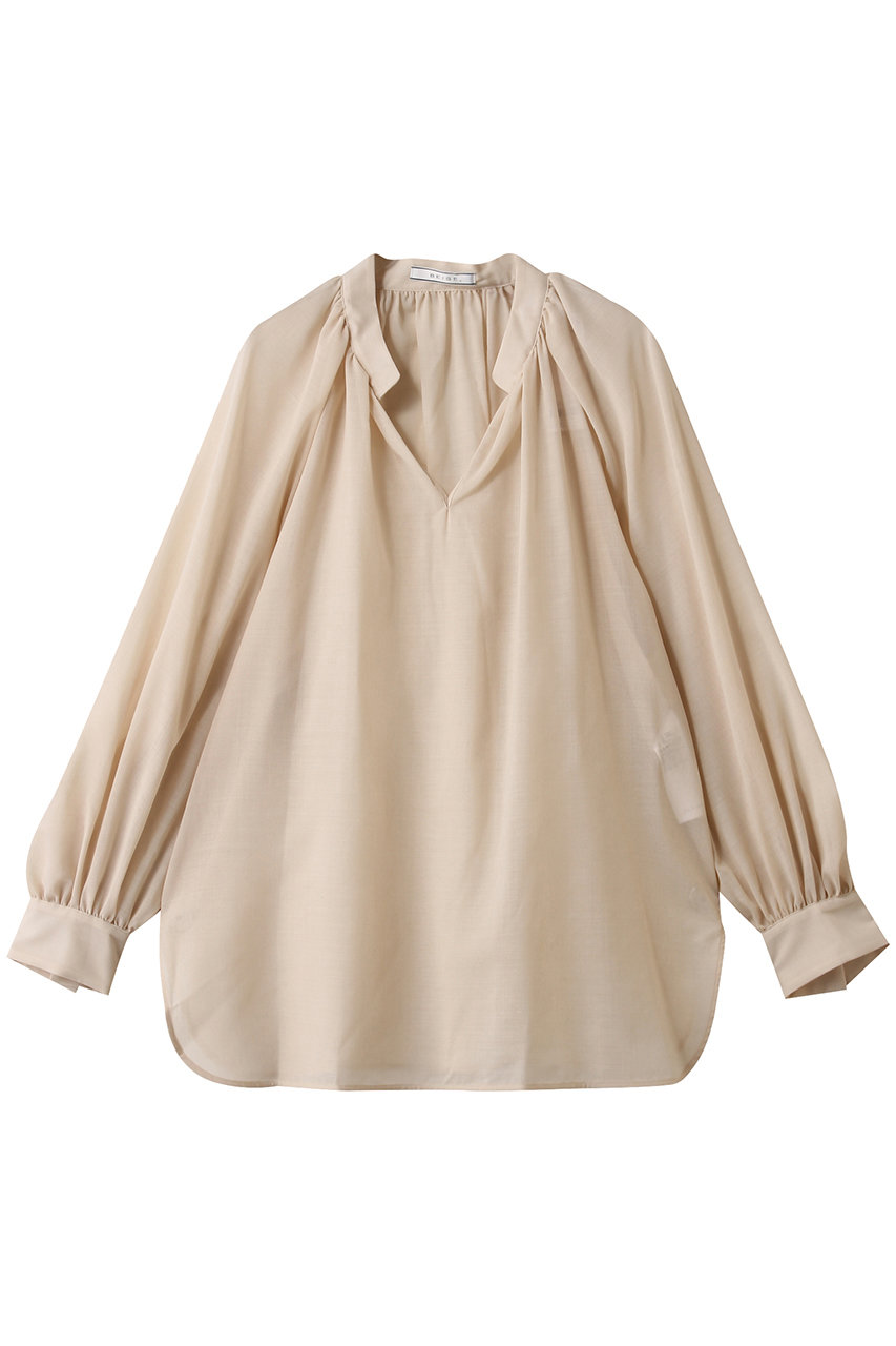 BEIGE，(ベイジ，)｜MOYE（モイエ）/シアーウールパフスリーブブラウス