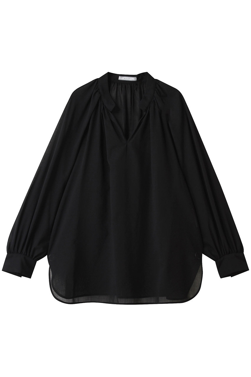 ベイジ，/BEIGE，のMOYE（モイエ）/シアーウールパフスリーブブラウス(Black/BLCWGA0208)