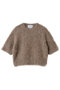 SENECA（セニカ）/アルパカウールショートシャギーニット ベイジ，/BEIGE， Taupe