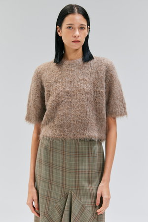 ベイジ，/BEIGE，のSENECA（セニカ）/アルパカウールショートシャギーニット(110300/110301)