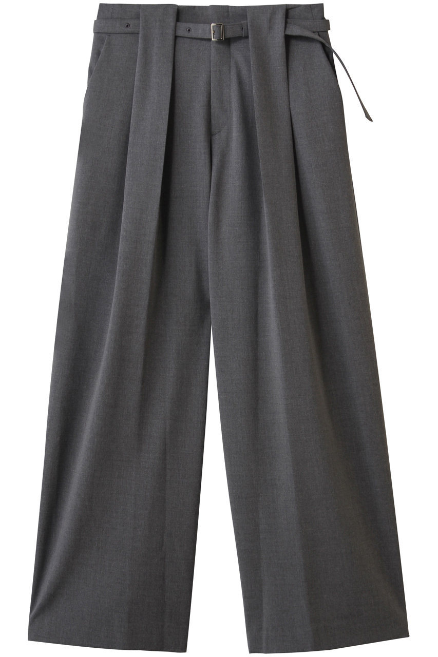 BEIGE, ZEPHYR(ゼファー)/ウールライクタックベルトワイドパンツ (Top Gray, 4) ベイジ, ELLE SHOP BEIGE, ZEPHYR(ゼファー)/ウールライクタックベルトワイドパンツ (Top Gray, 4) ベイジ, ELLE SHOP