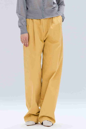 ベイジ，/BEIGE，のHAMLIN / コットンストレッチ2タックワイドパンツ(110600/110601)