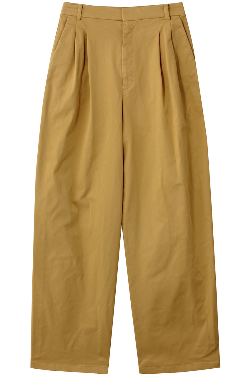 BEIGE, HAMLIN / コットンストレッチ2タックワイドパンツ (Mustard, 4) ベイジ, ELLE SHOP BEIGE, HAMLIN / コットンストレッチ2タックワイドパンツ (Mustard, 4) ベイジ, ELLE SHOP