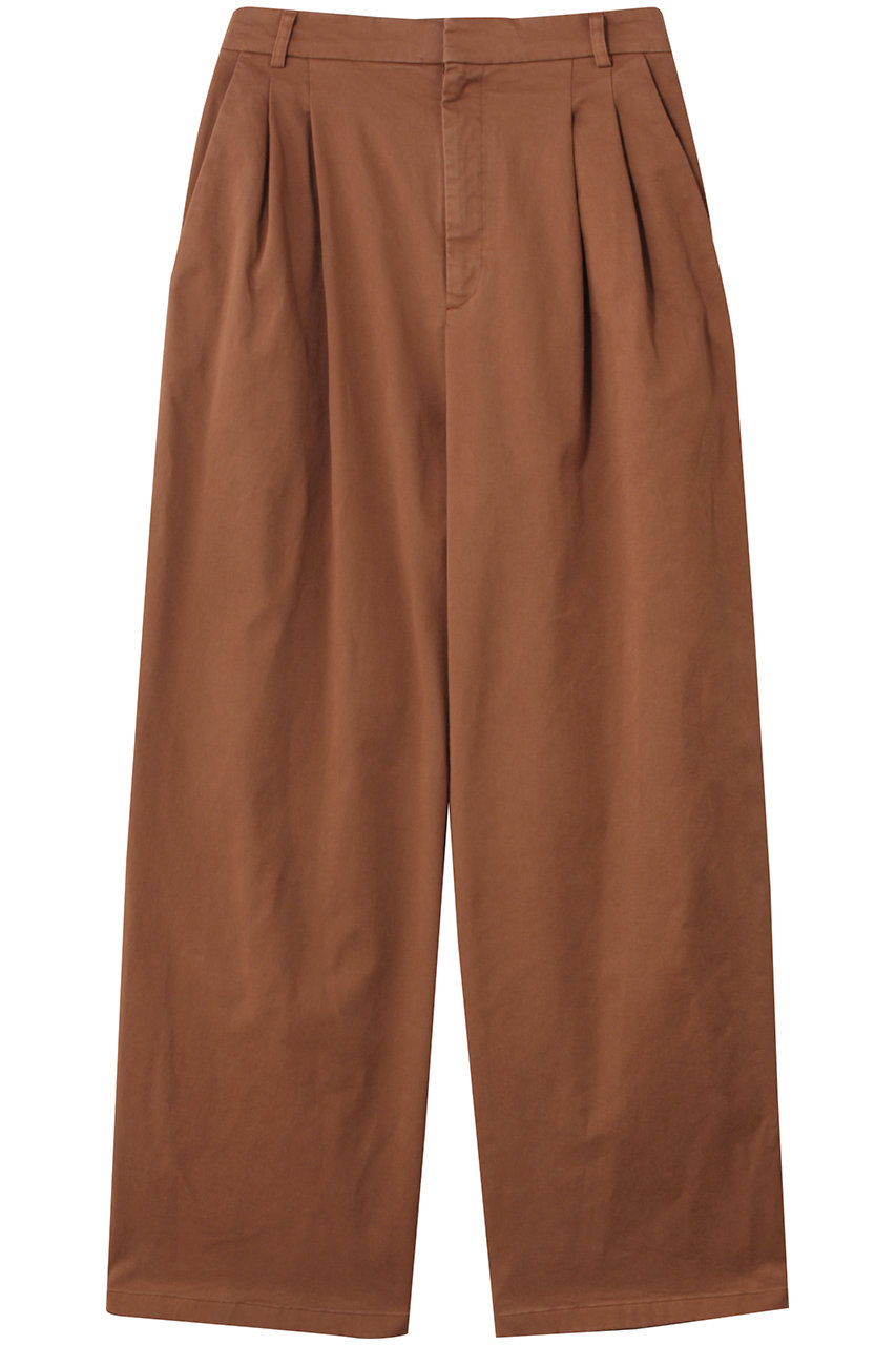 BEIGE, HAMLIN / コットンストレッチ2タックワイドパンツ (Brown, 4) ベイジ, ELLE SHOP BEIGE, HAMLIN / コットンストレッチ2タックワイドパンツ (Brown, 4) ベイジ, ELLE SHOP