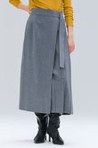 ZEPHYR/ウールライクアシンメトリープリーツスカート