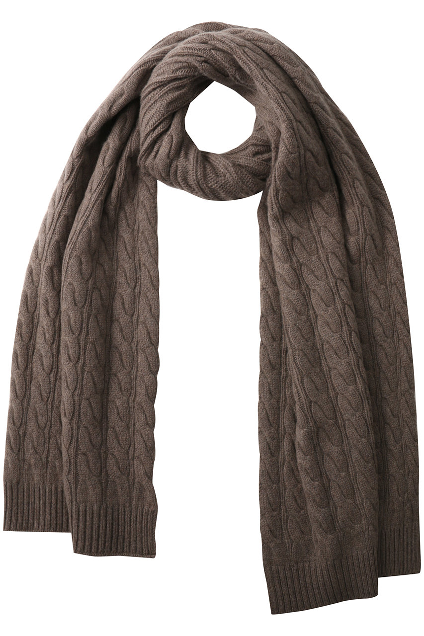 BEIGE, SEDONA(セドナ)/ウールカシミヤケーブルストール (Taupe, F) ベイジ, ELLE SHOP BEIGE, SEDONA(セドナ)/ウールカシミヤケーブルストール (Taupe, F) ベイジ, ELLE SHOP
