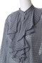 CALLERRY（カラリー）/シルク混ドットラッフルブラウス ベイジ，/BEIGE，
