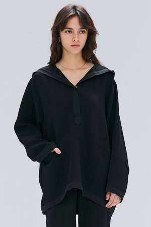 ベイジ，/BEIGE，のPOMONA（ポモナ）/Vネックフード付プルオーバー(110100/110105)